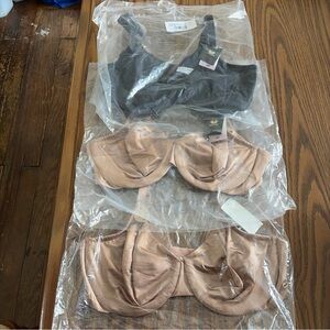 3 Wacoal Inner Sheen Comfort Wire Bras 38D-style 855397